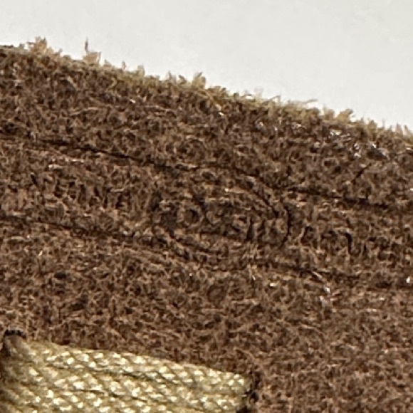 Fossil patchwork green/pink/blue Belt with grommets and embroidery 31-36” - Picture 8 of 9